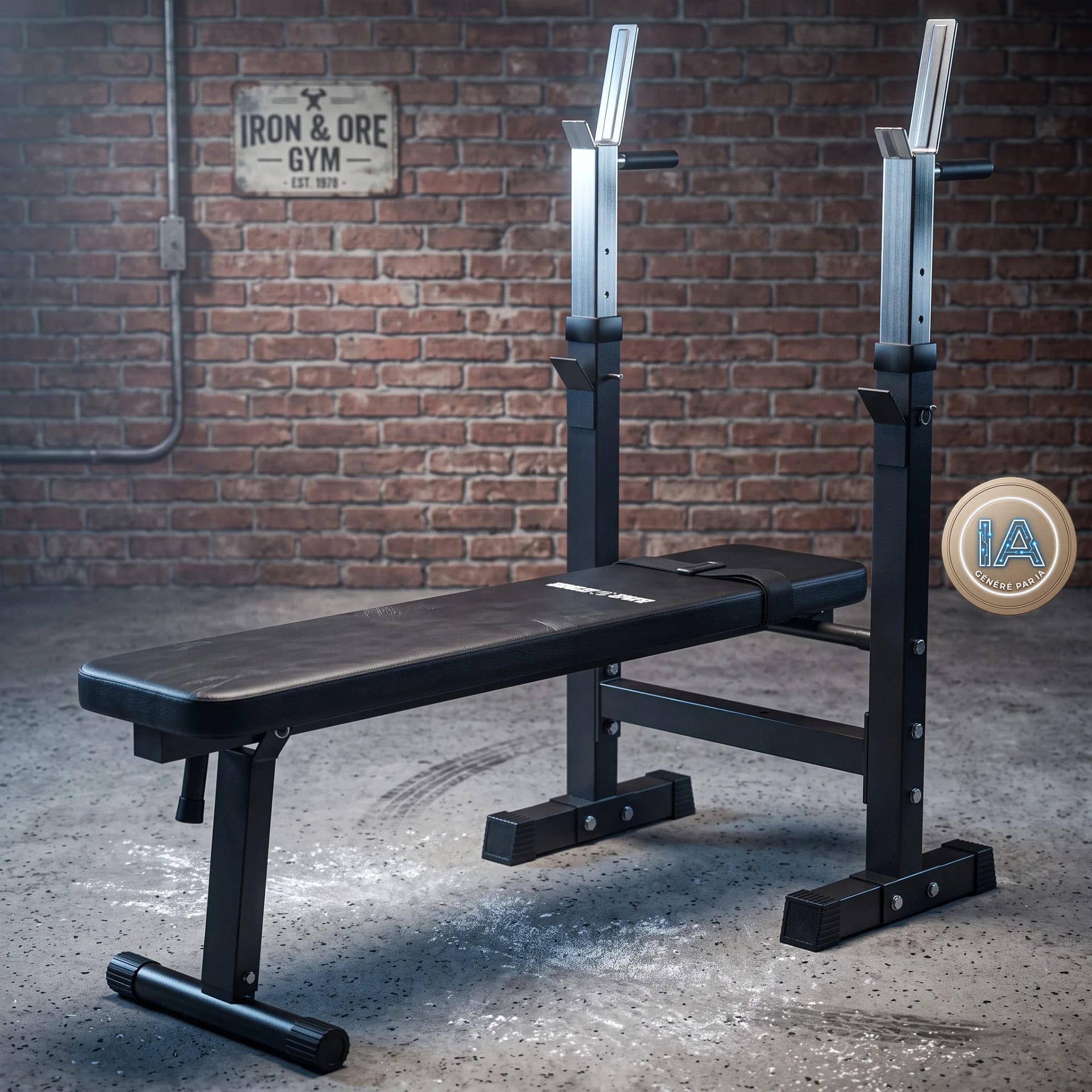 banc gorilla sports avec support barre