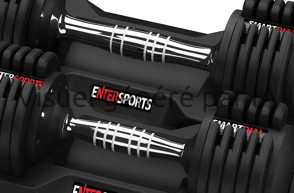 Entersports lot de 2 haltères réglables